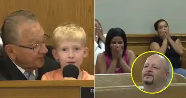 Five-Year-Old Son Decides Dad’s Sentence In The Cutest Courtroom Video