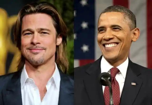 #1. Brad Pitt &amp; Barack Obama