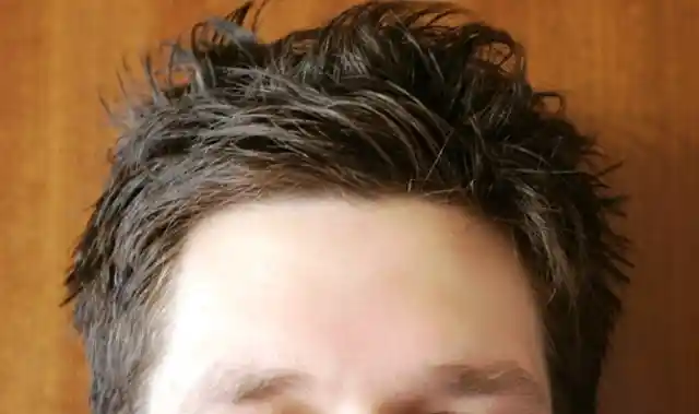 #2. A Guy&rsquo;s Forehead For Ads
