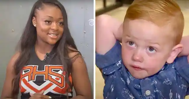 Cheerleader Sees Choking Baby During Parade And Reacts Heroically