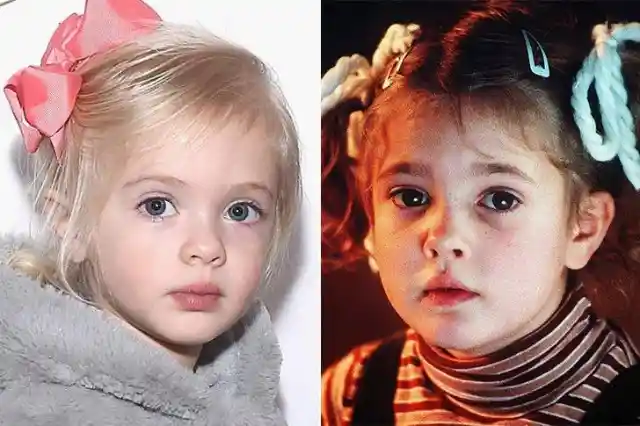 #12. Drew Barrymore &amp; Frankie Barrymore Kopelman At Age 4