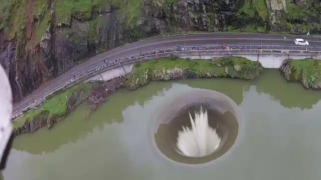 Mystery Hole Amidst A Lake Discovered By A Drone