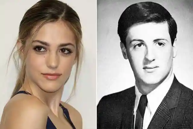 #4. Sylvester Stallone &amp; Sistine Stallone At Age 20