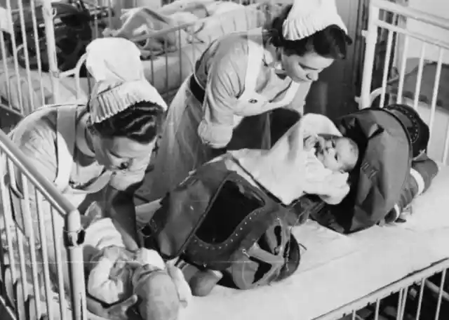 1940: Gas Drill At A London Hospital