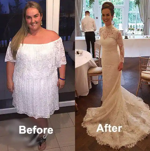 Bride Loses 120 Pounds Before Wedding To Surprise Groom