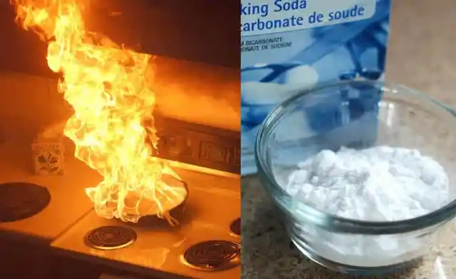 Control Fire With Baking Soda