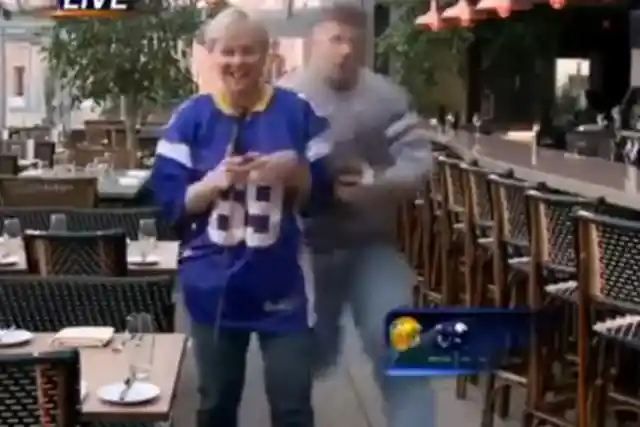 #13. Reporter Tackled By Football Fan