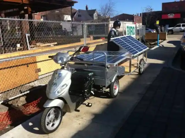 Solar-powered Bike