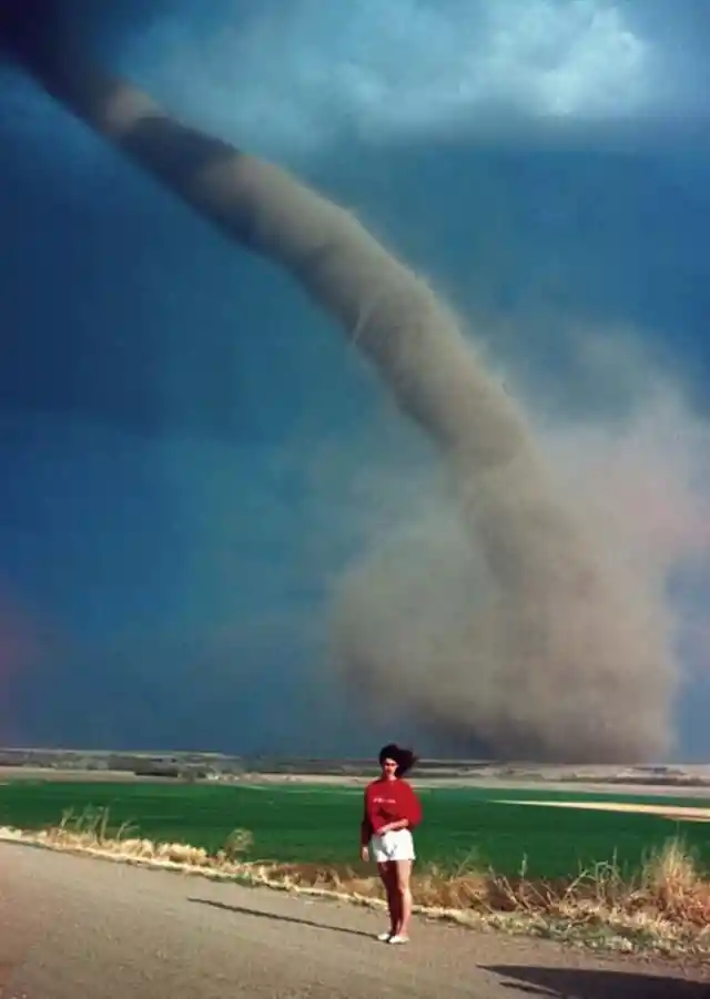 Girl And Tornado