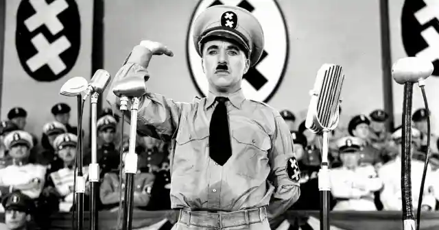 #12. Charlie Chaplin In <em>The Great Dictator</em>