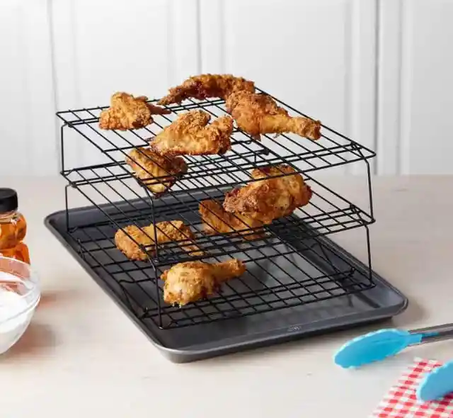 #20. A Non-Stick Three-Tier Cooling Rack