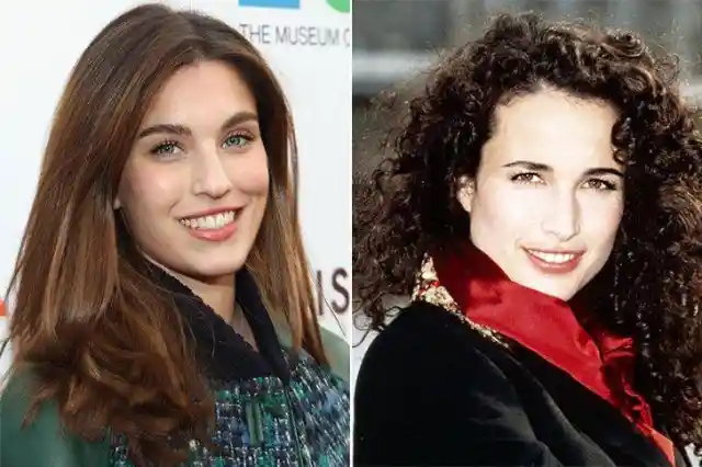 #28. Andie MacDowell &amp; Rainey Qualley At Age 27