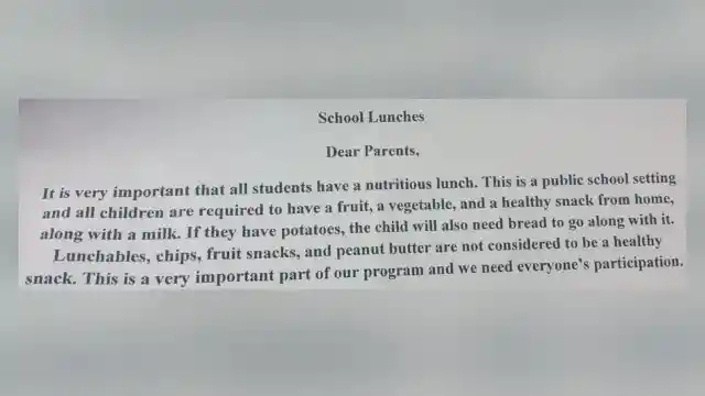 Girl Comes Home Hungry And With A Note From School