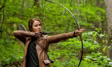 #9. Jennifer Lawrence Learned Archery