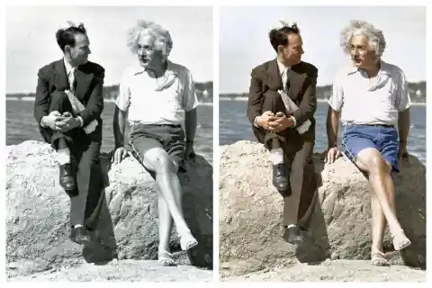 Albert Einstein At The Beach, 1939