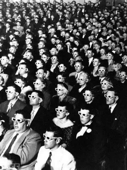 Audience For A 3-D Movie, 1952