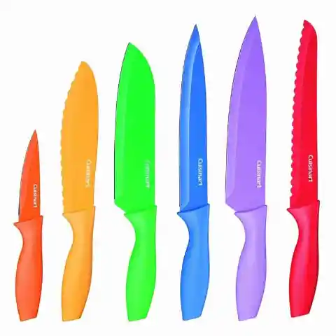 #5. Color-Coded Knife Set