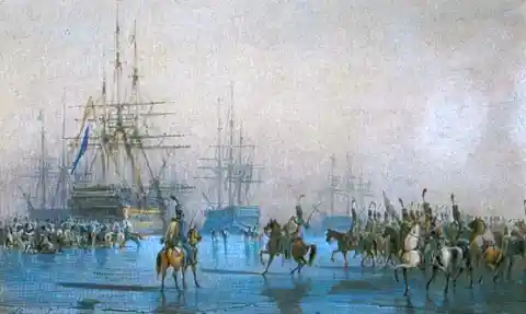 Horsemen Capturing Ships