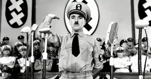 #12. Charlie Chaplin In <em>The Great Dictator</em>