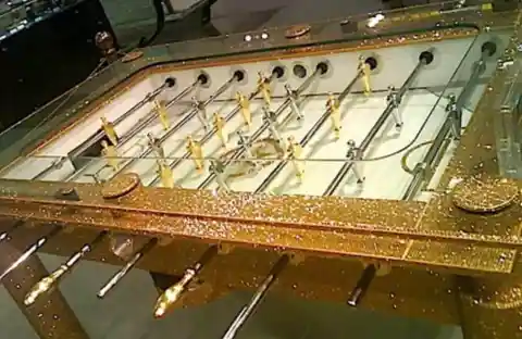 Golden Foosball Table